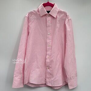 Tommy Hilfiger Pink Gingham Button-Up Collared Shirt Size 8 Unisex